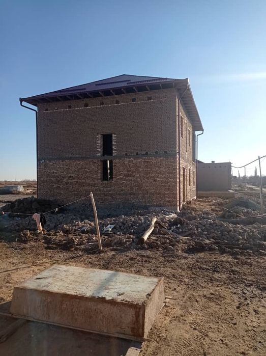 Бессагада шала питкен 2этажлы коттедж сатылады 259млн келисимли