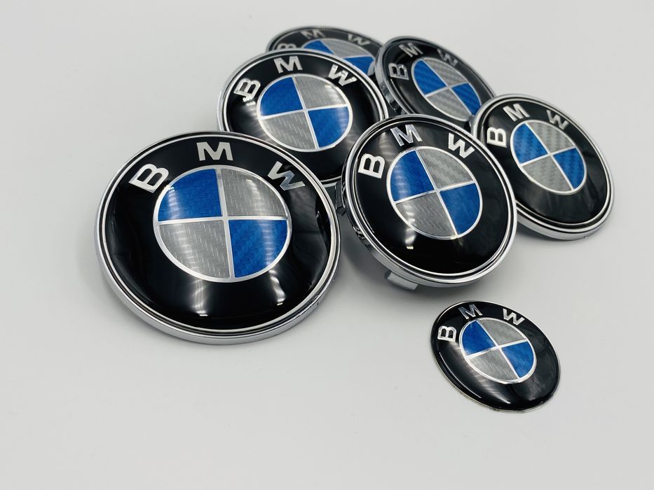 Set Embleme BMW albastru carbon