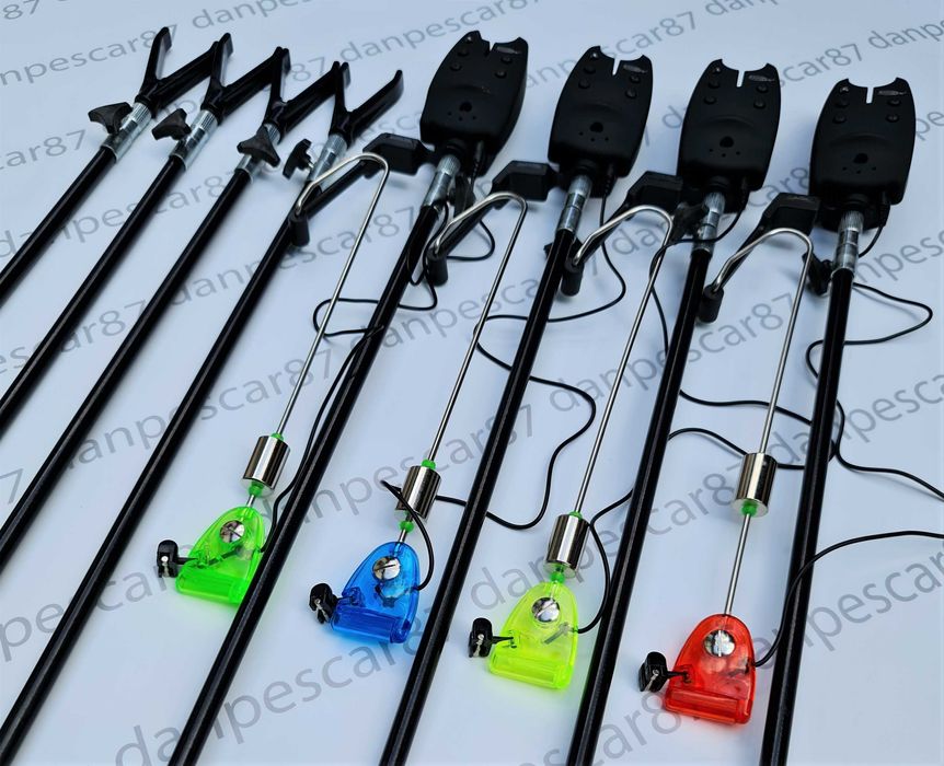 SET 4 Avertizori TLI07 CU 4 Swingeer MKM2 cu iluminare si 8 Tije