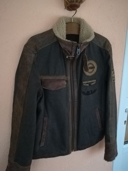 Geaca piele Chevignon L bărbați Aviator