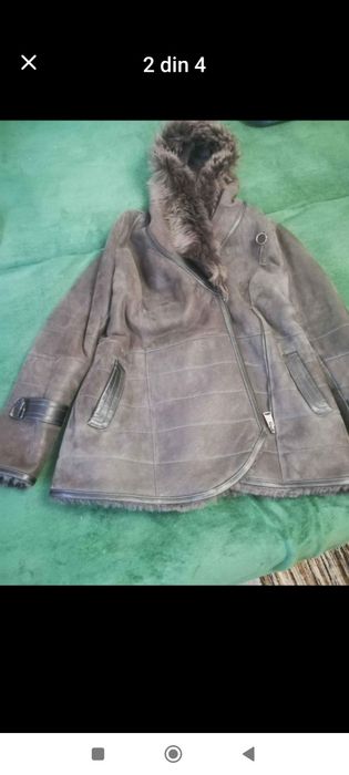 Cojoc dama blana naturala