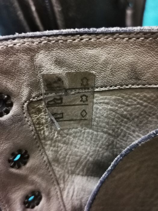 Bocanci/Ghete piele naturală interior/exterior, mărime 37, marca Why D