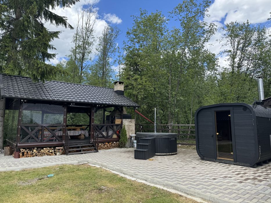 Cabana de inchiriat cu ciubar si sauna