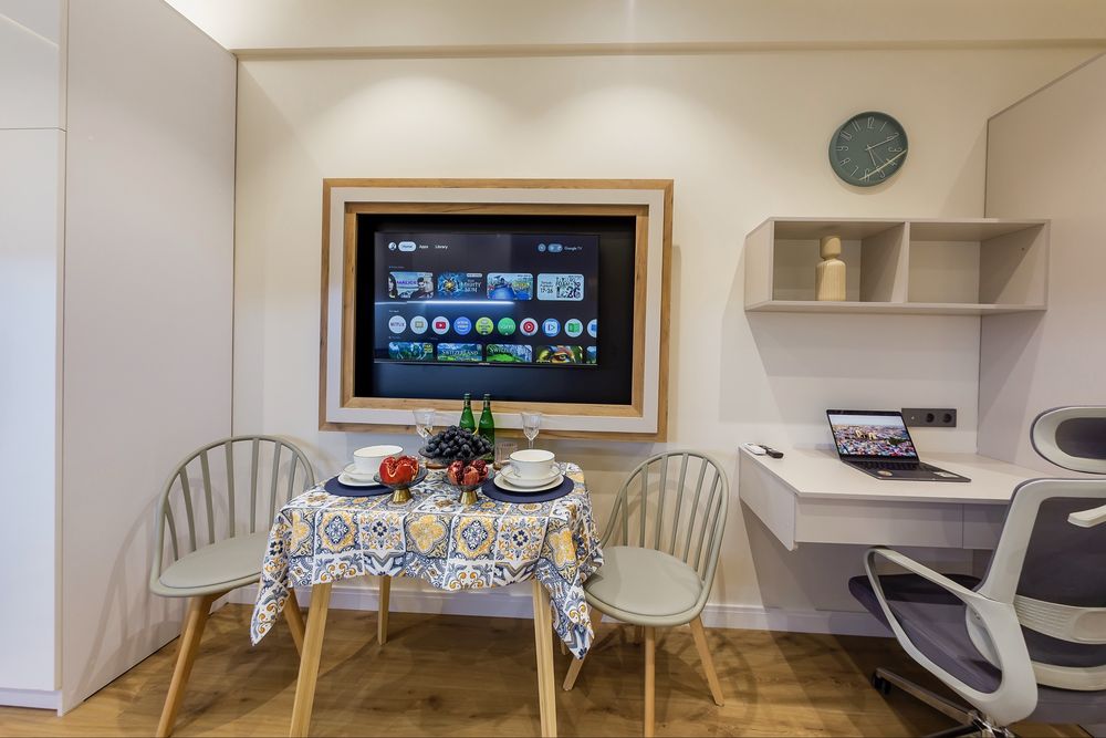 Современная студия посучтоно 22 этаж в жк NRG U Tower