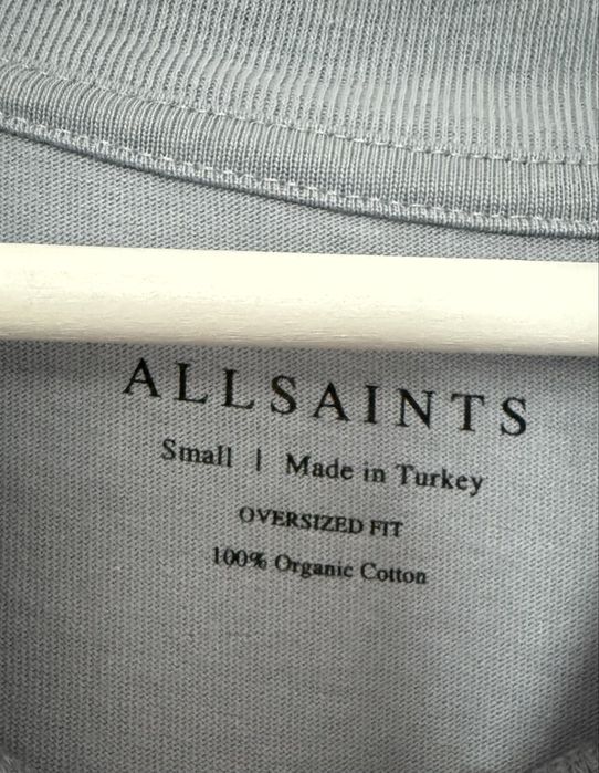 Тениска ALLSAINTS в светло син цвят