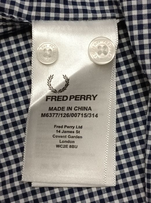 Fred Perry оригинална риза L памучна дълъг ръкав Фред Пери