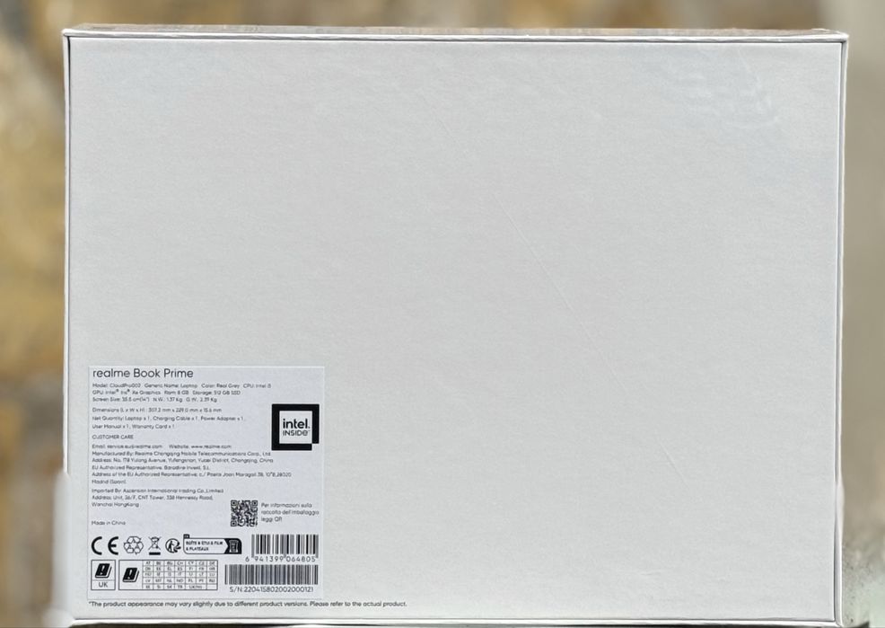 НОВ!!! Лаптоп Realme Book Prime 14” i5 (11th Gen), 8GB RAM, 512GB SSD