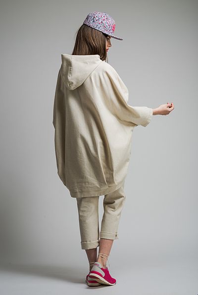 Hanorac panza, Nicoleta Obis, bej, marime universala, nou