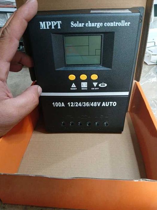 Controler Încărcare Solară Inteligent 100A – Regulator Fotovoltaic Automat 12V 24V 36V 48V
