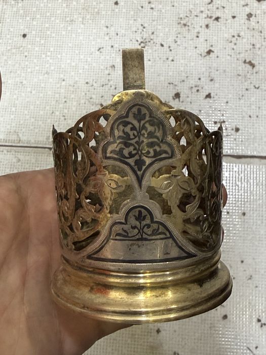 Подстаканник СССР серебро