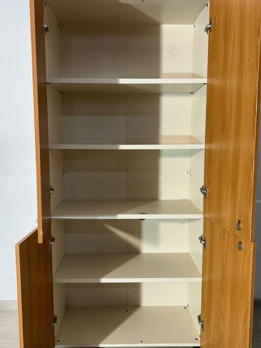 6 Buc. Dulap 2 Uși cu Rafturi; Fișet Bibliorafturi Birou; Șifonier