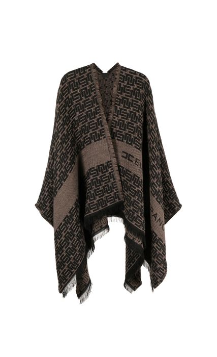 Двулицево пончо Elisabetta Franchi