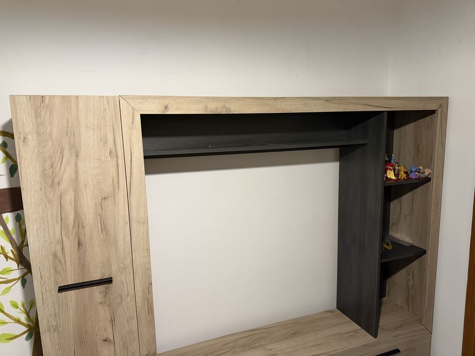 Mobilier sufragerie – aspect modern, foarte spațios, stejar + antracit
