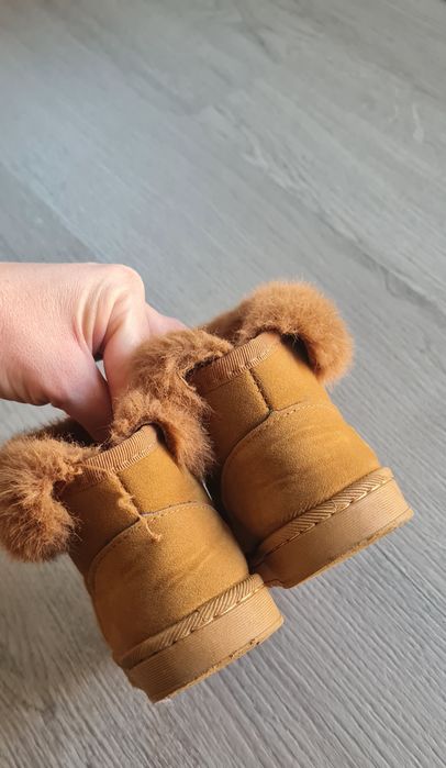 Ugg copii maro cu blana