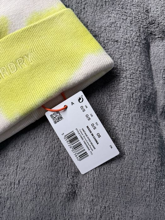 Superdry Vintage dyed beanie caciula unisex galben/mov/bej noua