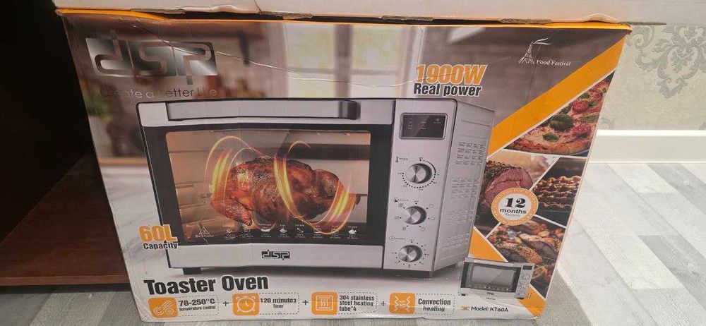 Мини печь DSP Toaster Oven, модель K760A