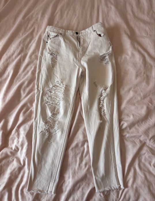 Blugi rupti roz deschis Pull&Bear