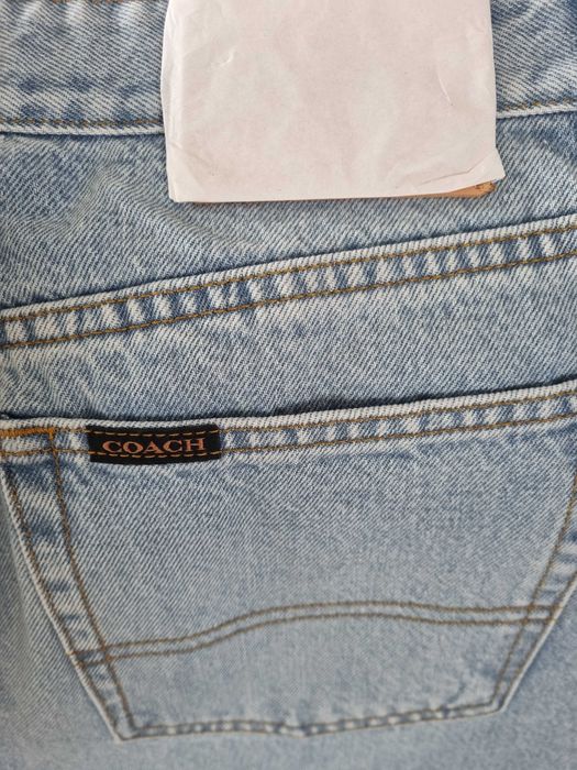 дълга дънкова пола COACH Long Denim Skirt