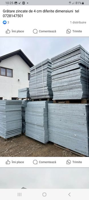 Grătare zincate 4mm grosime de spălătorie