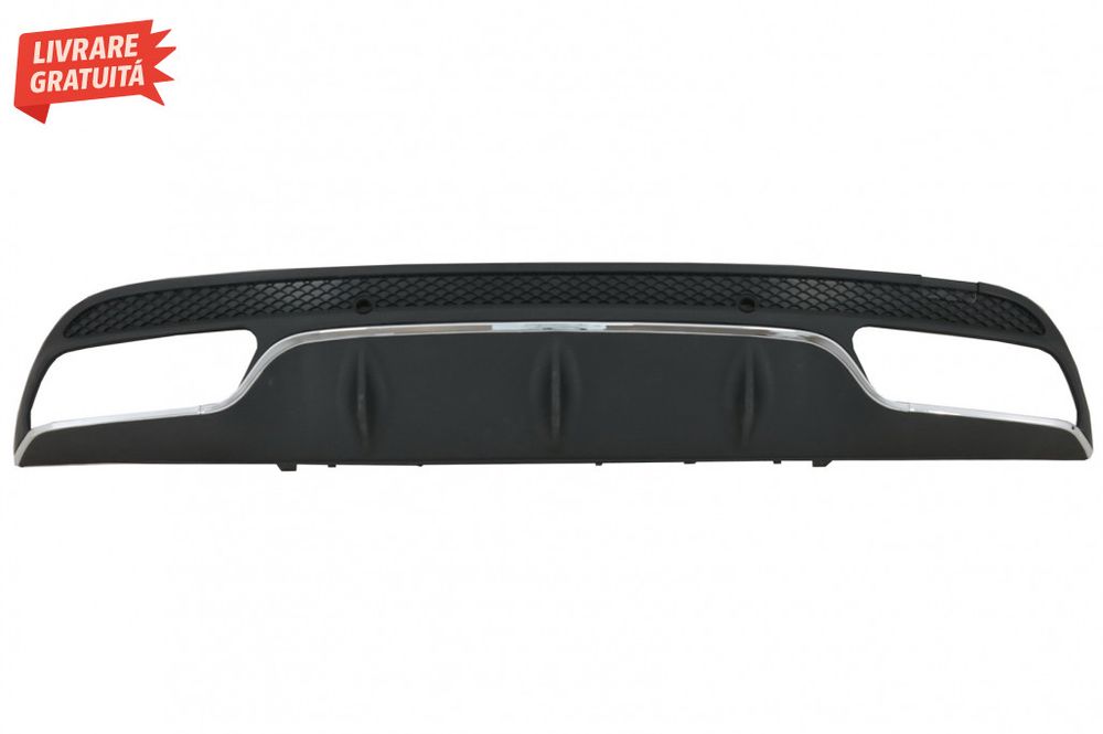 Difuzor Bara Spate cu Ornamente tobe Negre Mercedes C-Class W205 S205