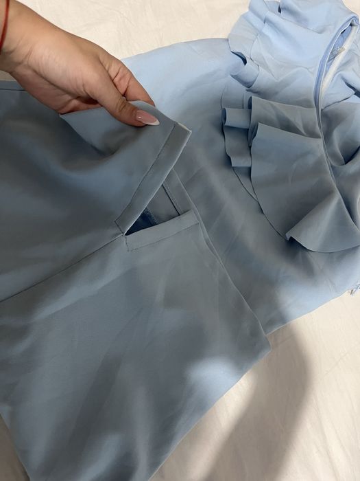 Рокля в бебешко синьо