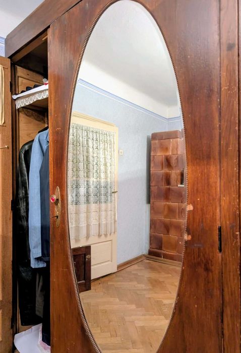 Sifonier/dulap Art Deco 1930–1938 interbelic–lemn masiv cristal origi