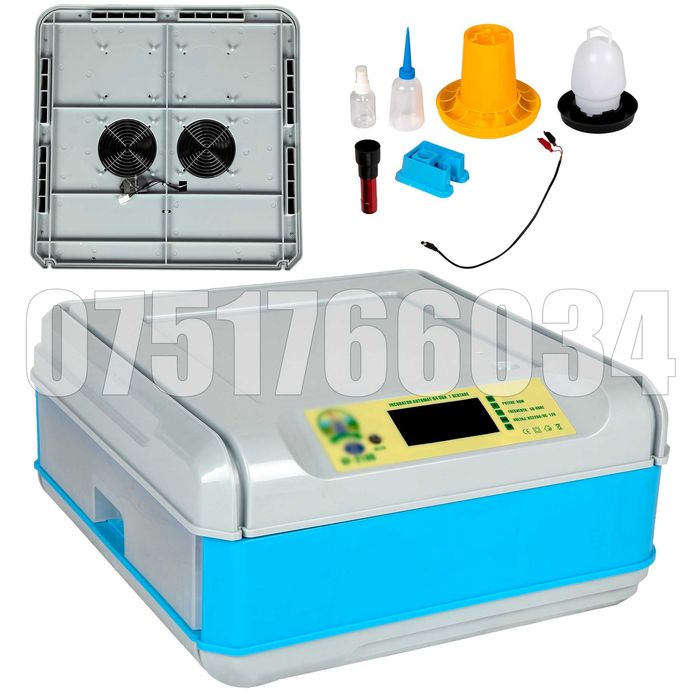 Incubator Clocitoare Automat 64 Oua Gaina Prepelita Gasca Rata MM