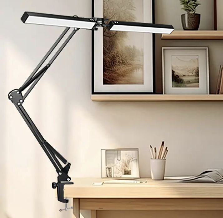 Сверхширокая двойная светодиодная настольная лампа