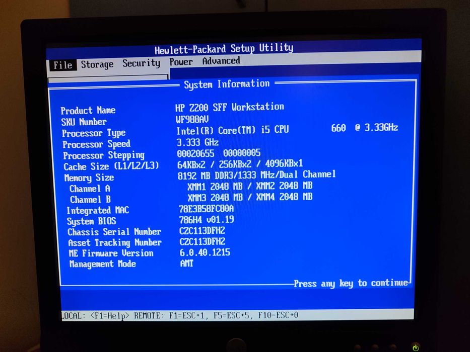 стационарен компютър HP Z200 Workstation