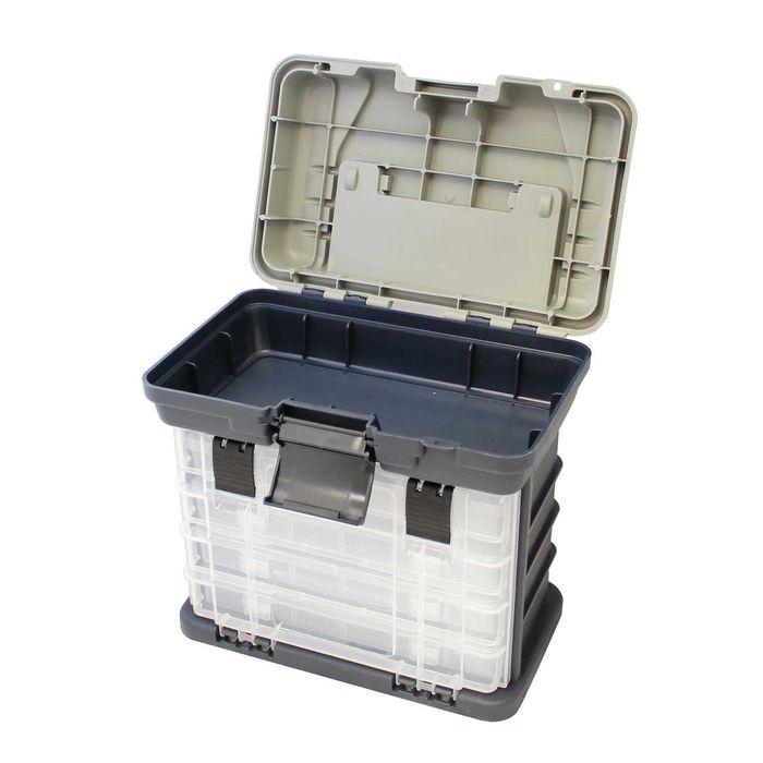 Рибарски куфар с включени 4 кутии и горно отделение