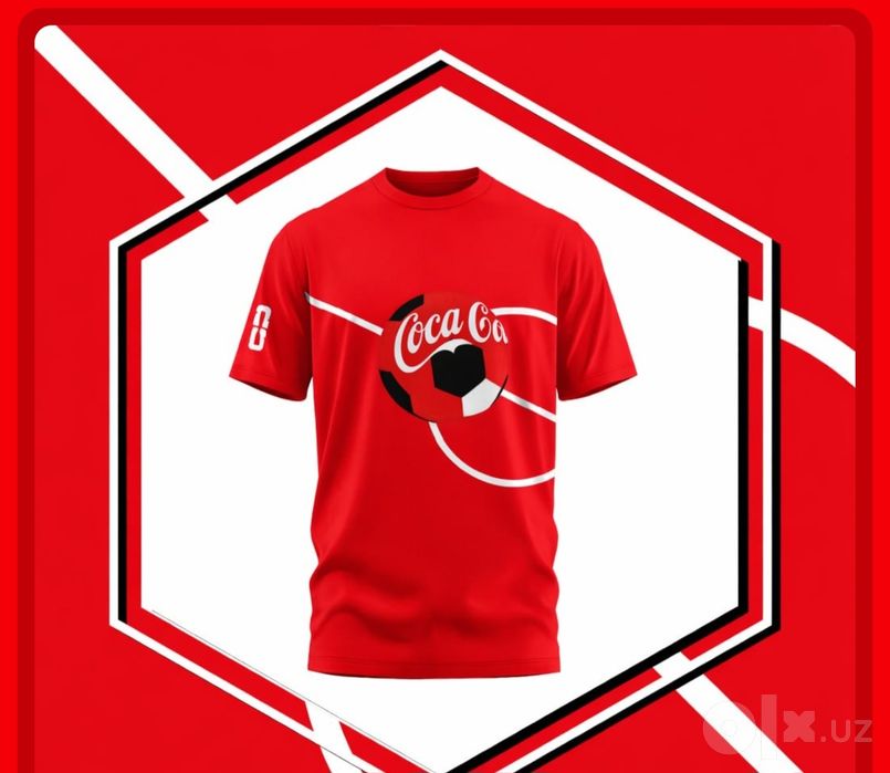 Майка футболка Coca cola красная размер XL