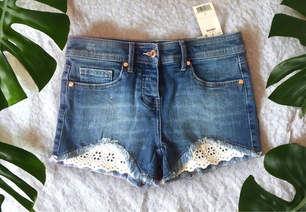 Джинсовые шорты , Next , размер Xs - S