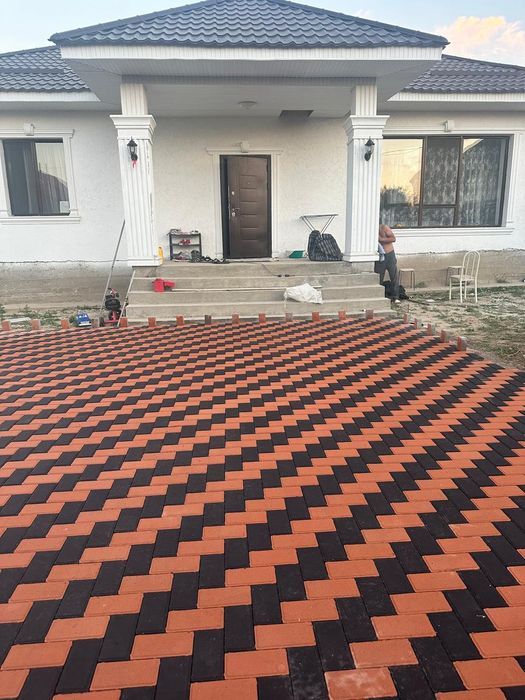 Укладка брусчатка