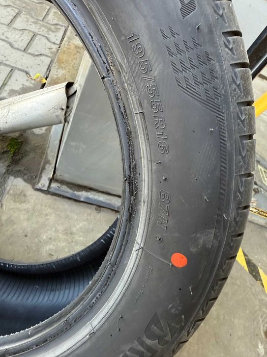4 anvelope vară Bridgestone 195/55 R16 87H cu doar ~175 km