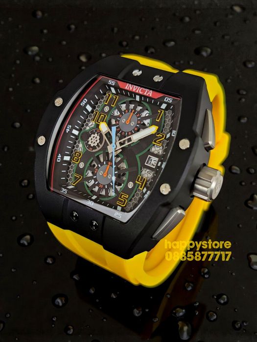 INVICTA Strada Yellow 47 mm, Инвикта нов ръчен часовник