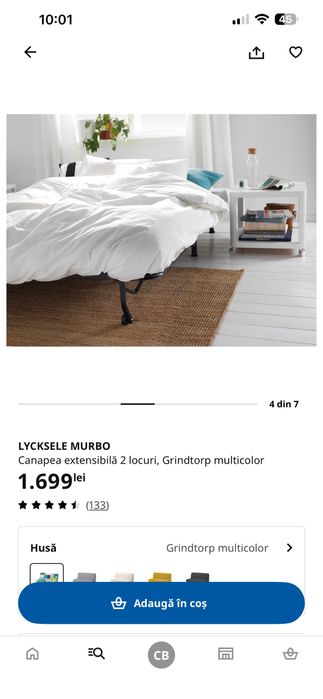 Canapea extensibila ikea