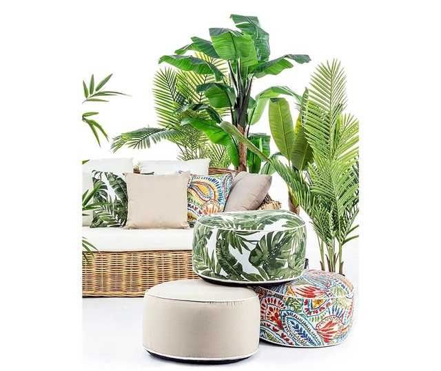 Надуваем пуф с калъф до 110кг за плаж къмпинг градина табуретка стол