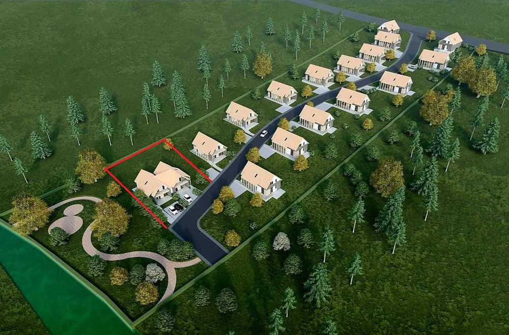 Teren 1000 mp cu autorizatie de construire duplex si utlitilati