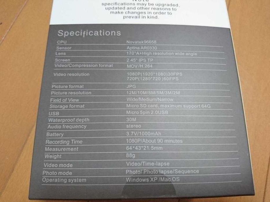 WiFi Екшън камера VICTSING Touch 2,45