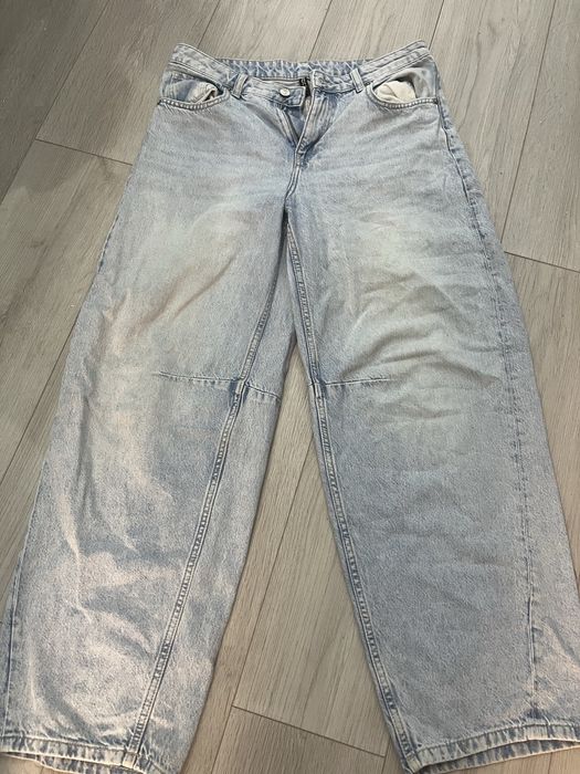 Blugi cargo largi h&m