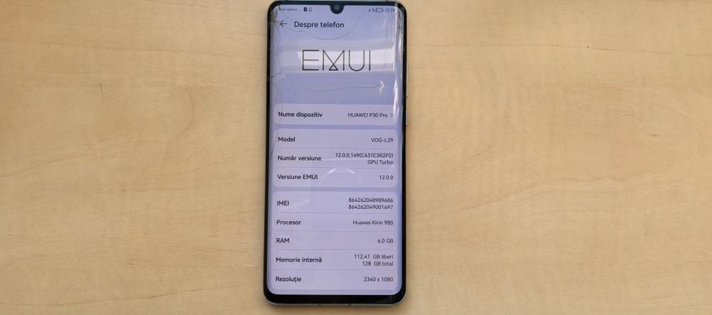 Huawei P30 Pro_128GB/6GB RAM_Culoare Aurora_Functional 10/10 //340 lei