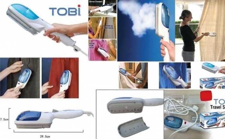 Fier de calcat vertical cu aburi portabil  800W- Tobi Travel Steamer