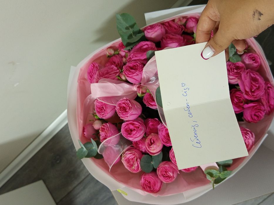 Пионы 15 шт 10.000тг