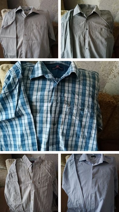 Продам мужские  рубашки, футболку