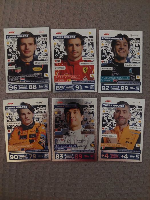 Formula 1 Topps Turbo Attax карти