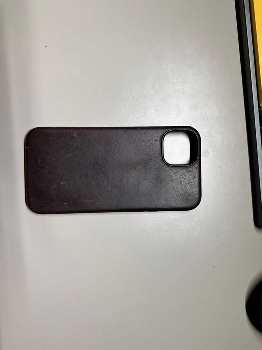 Smartphone Apple Iphone 15 Plus 128GB Black + Husa Nomad din piele