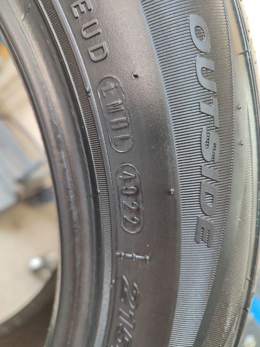 Летняя резина 215/55R16(1шт)