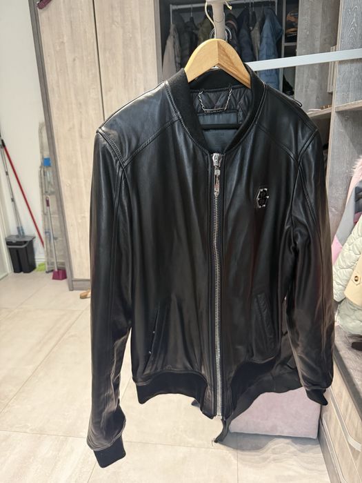 Geaca piele Phillip Plein