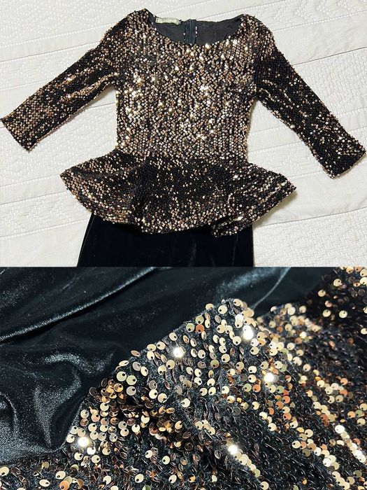 Вечернее платье в пол с рукавом