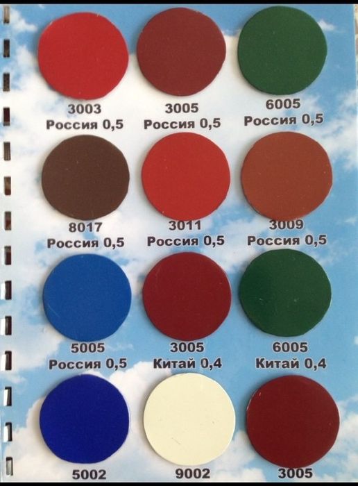 Профнастил и металлочерепица